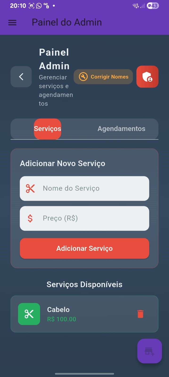 Barber Admin - App do Barbeiro